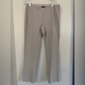 Eileen Fisher Women’s Medium Light Gray Pull-on Stretch Trouser Leggings